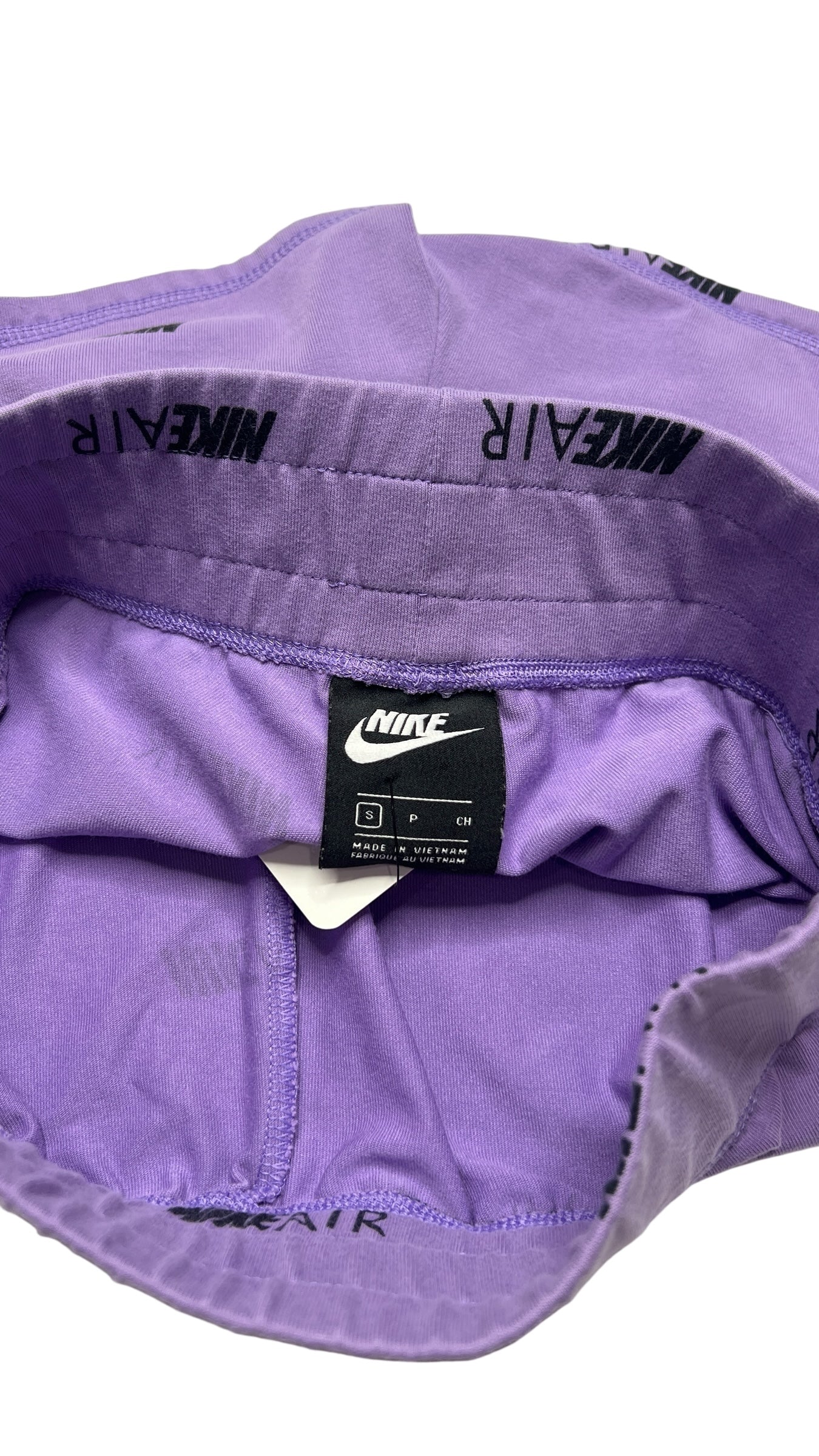 Nike Air Allover Print Shorts – Black & Purple (Size S + M)