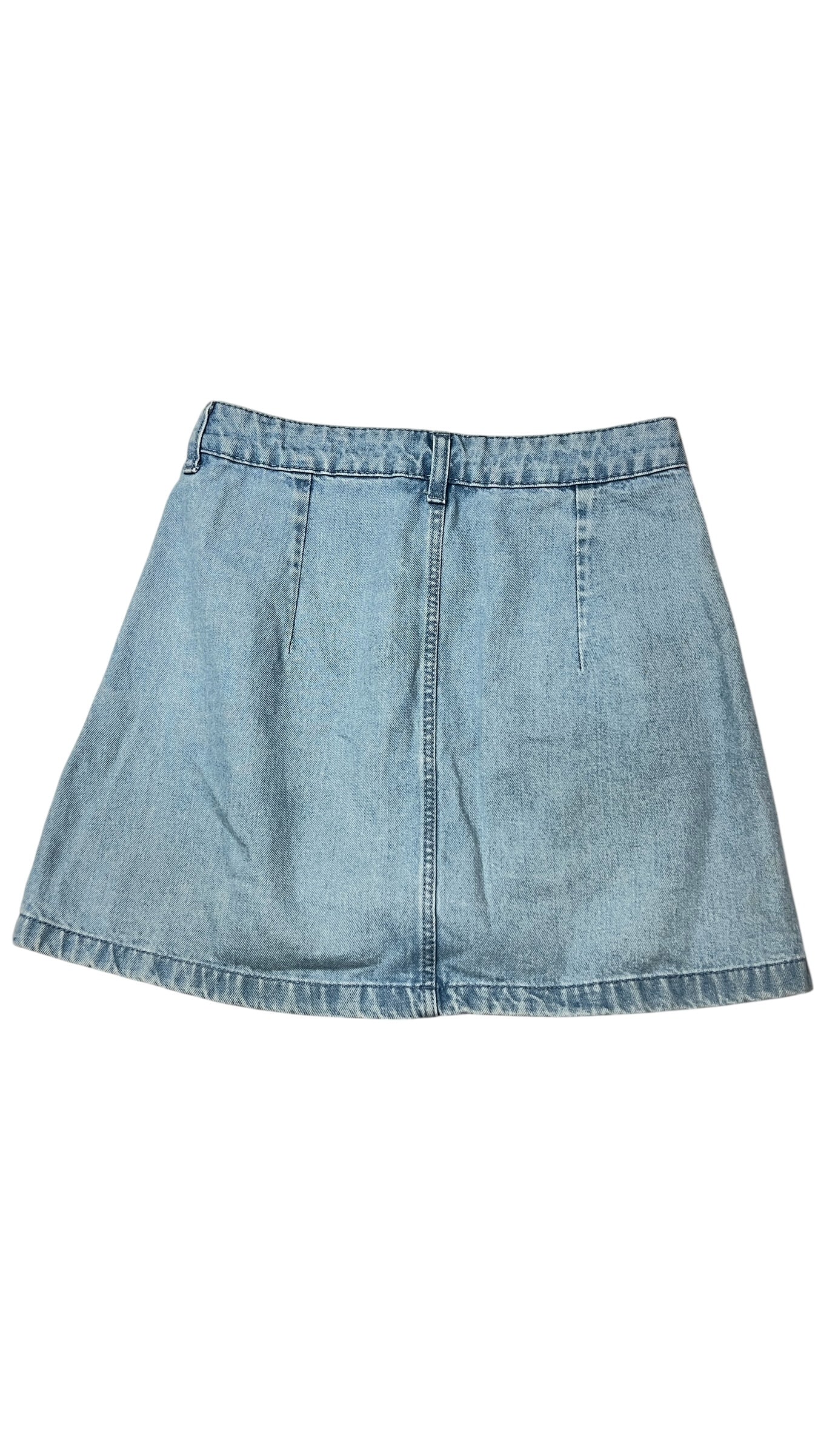 H&M Light Wash Denim Mini Skirt