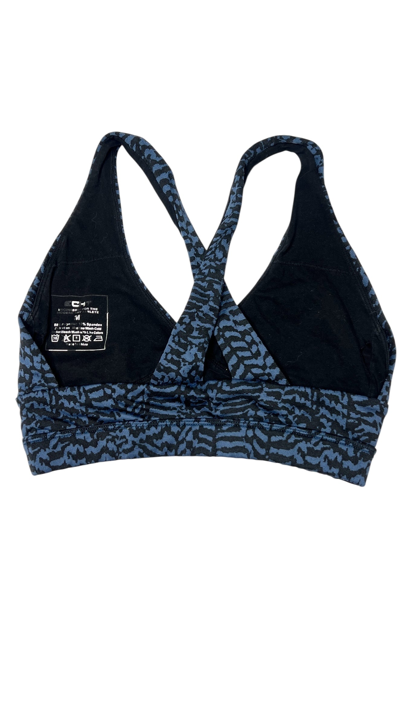 ECHT Crisscross Sports Bra – Black/Blue Animal Print & Black/Gray Animal Print