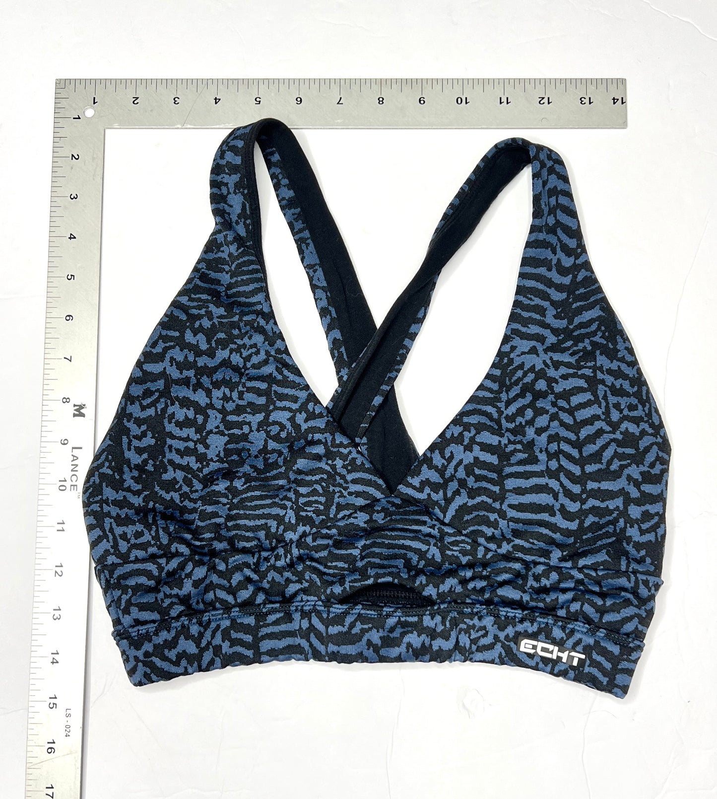 ECHT Crisscross Sports Bra – Black/Blue Animal Print & Black/Gray Animal Print