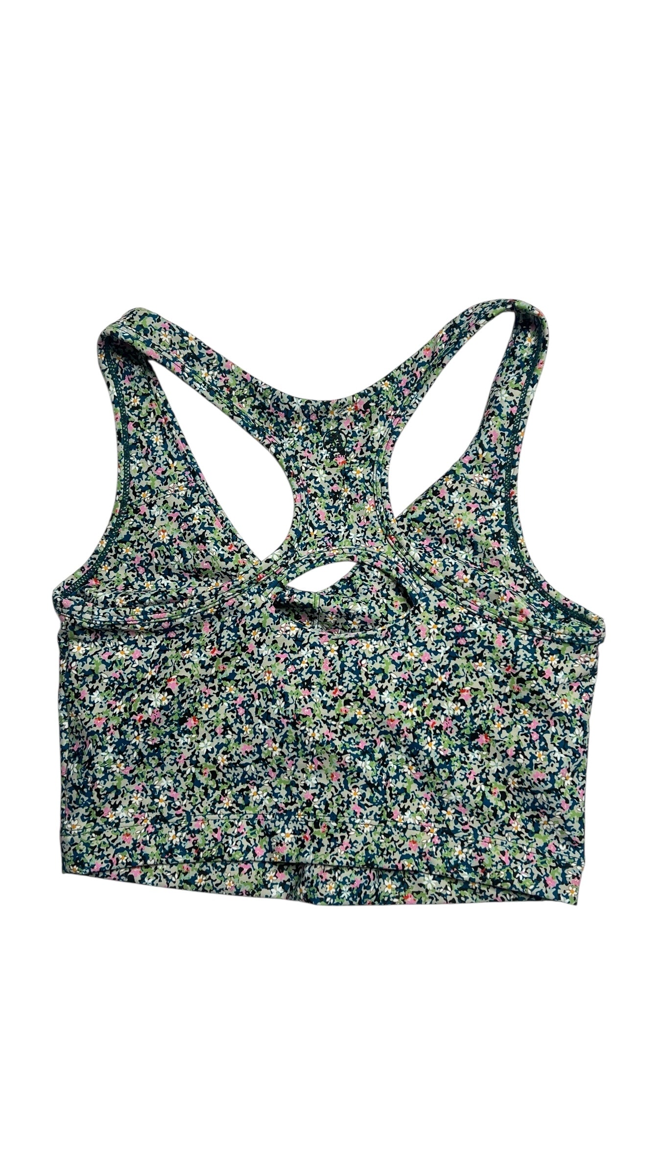 All in Motion Floral Sports Bra & Biker Shorts Set – Multicolor