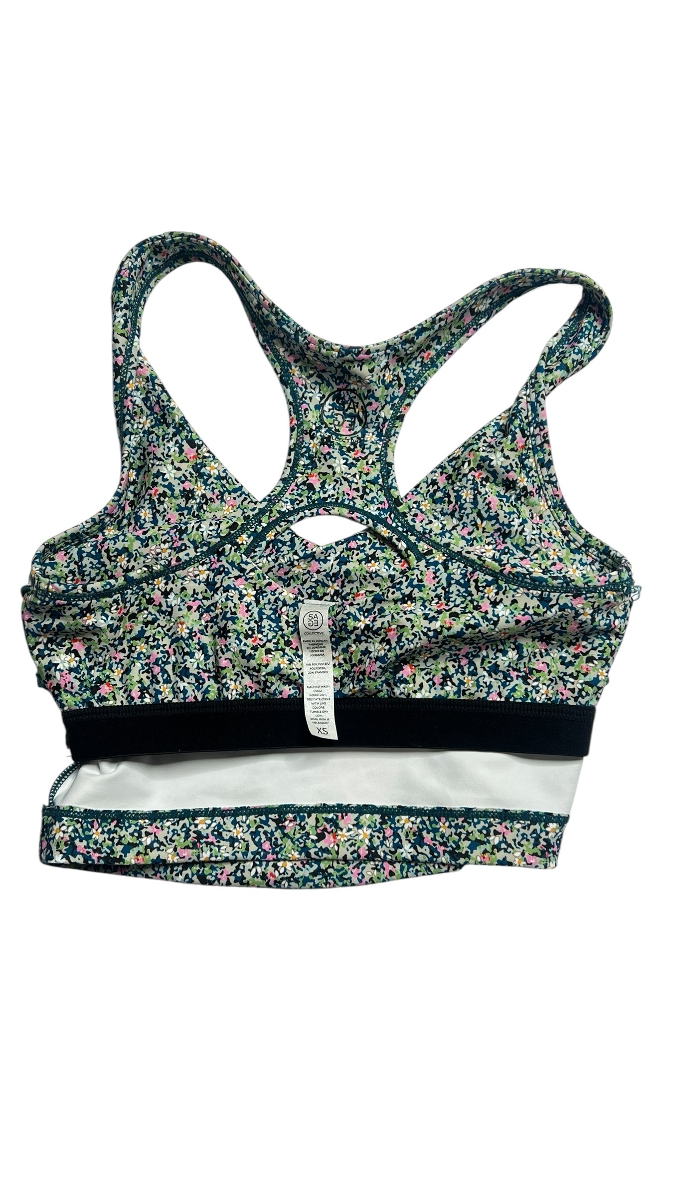All in Motion Floral Sports Bra & Biker Shorts Set – Multicolor