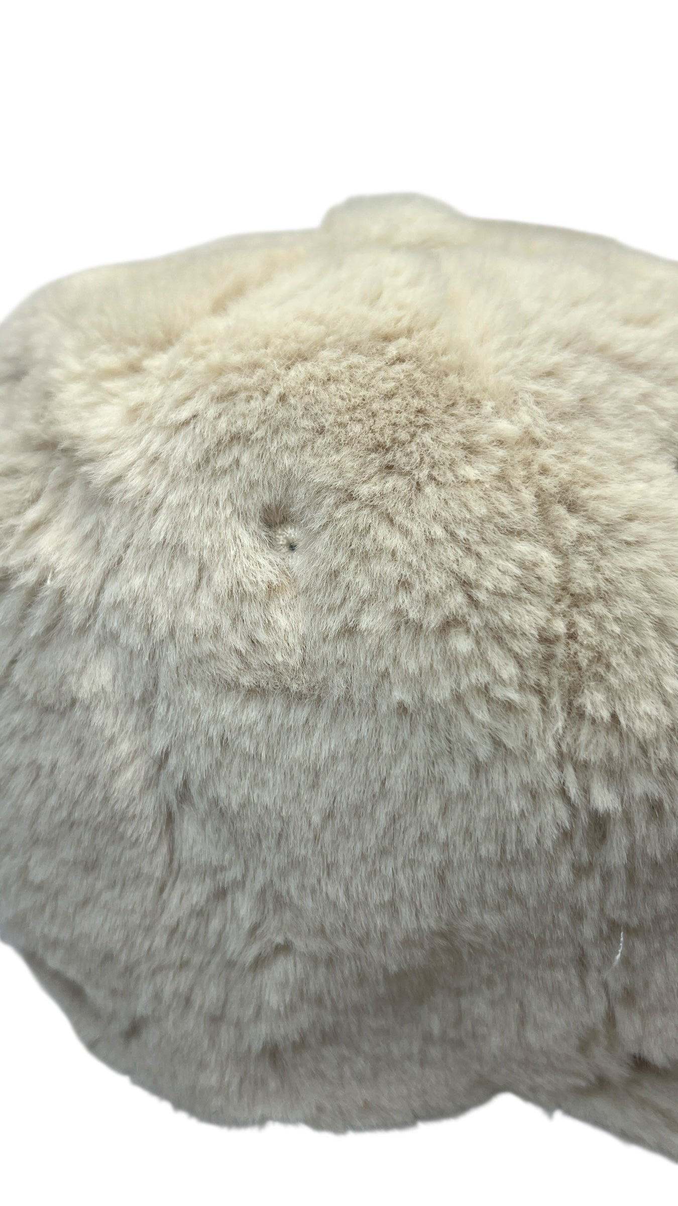 WYETH x Ponyflo Faux Fur Winter Cap – Cream Beige | Tangle-Free Ponytail Hat (OS)