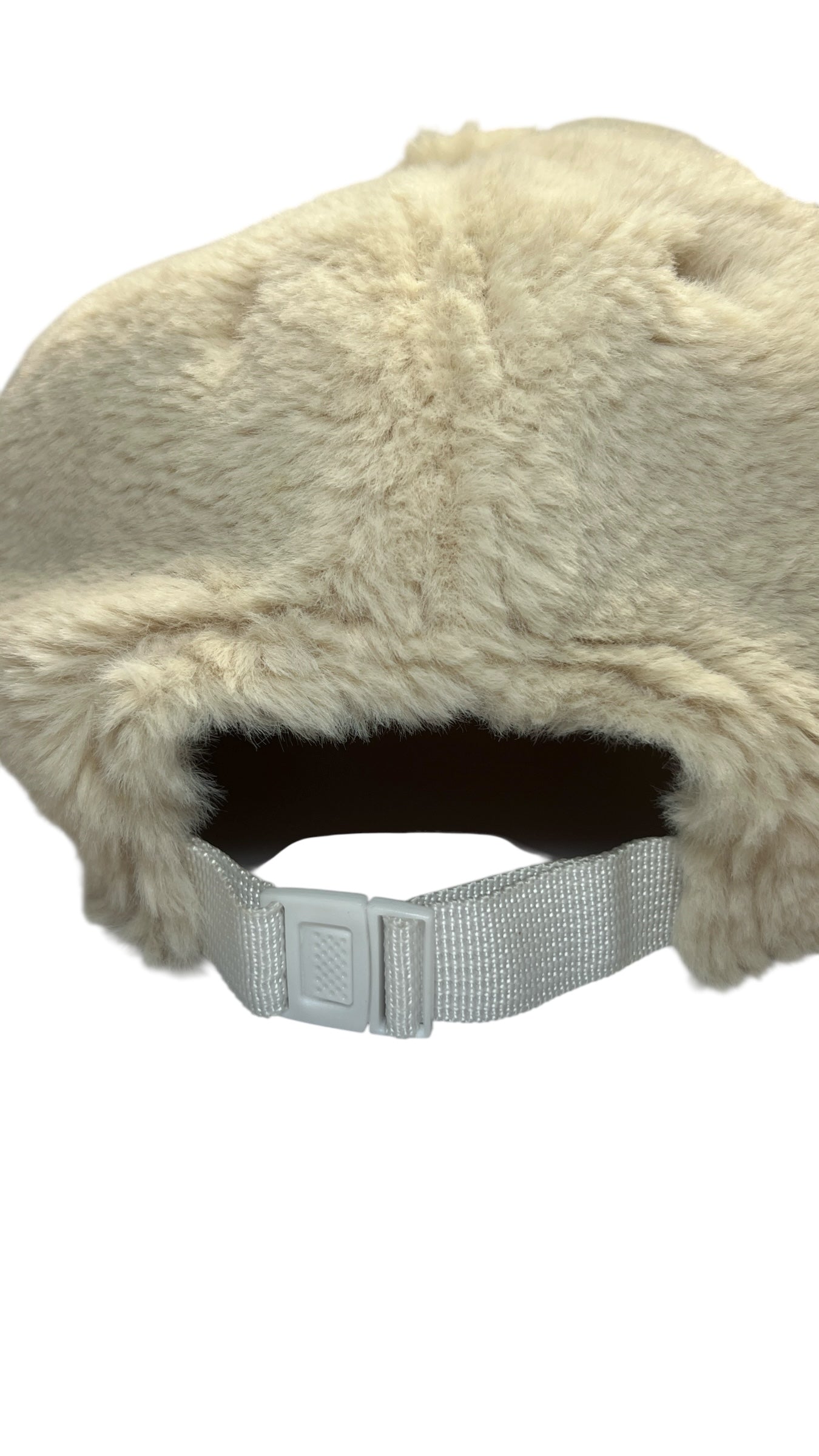 WYETH x Ponyflo Faux Fur Winter Cap – Cream Beige | Tangle-Free Ponytail Hat (OS)