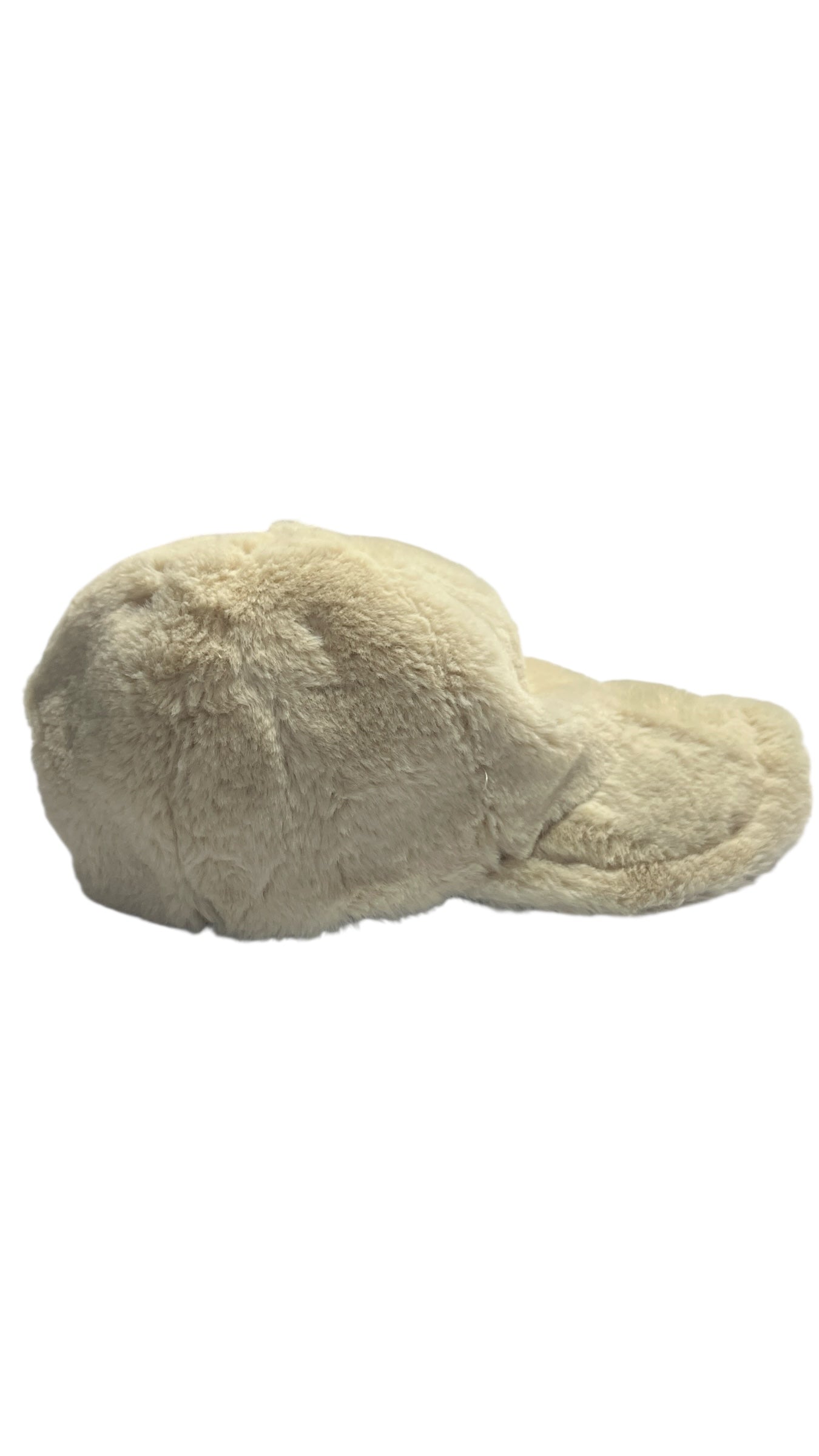 WYETH x Ponyflo Faux Fur Winter Cap – Cream Beige | Tangle-Free Ponytail Hat (OS)