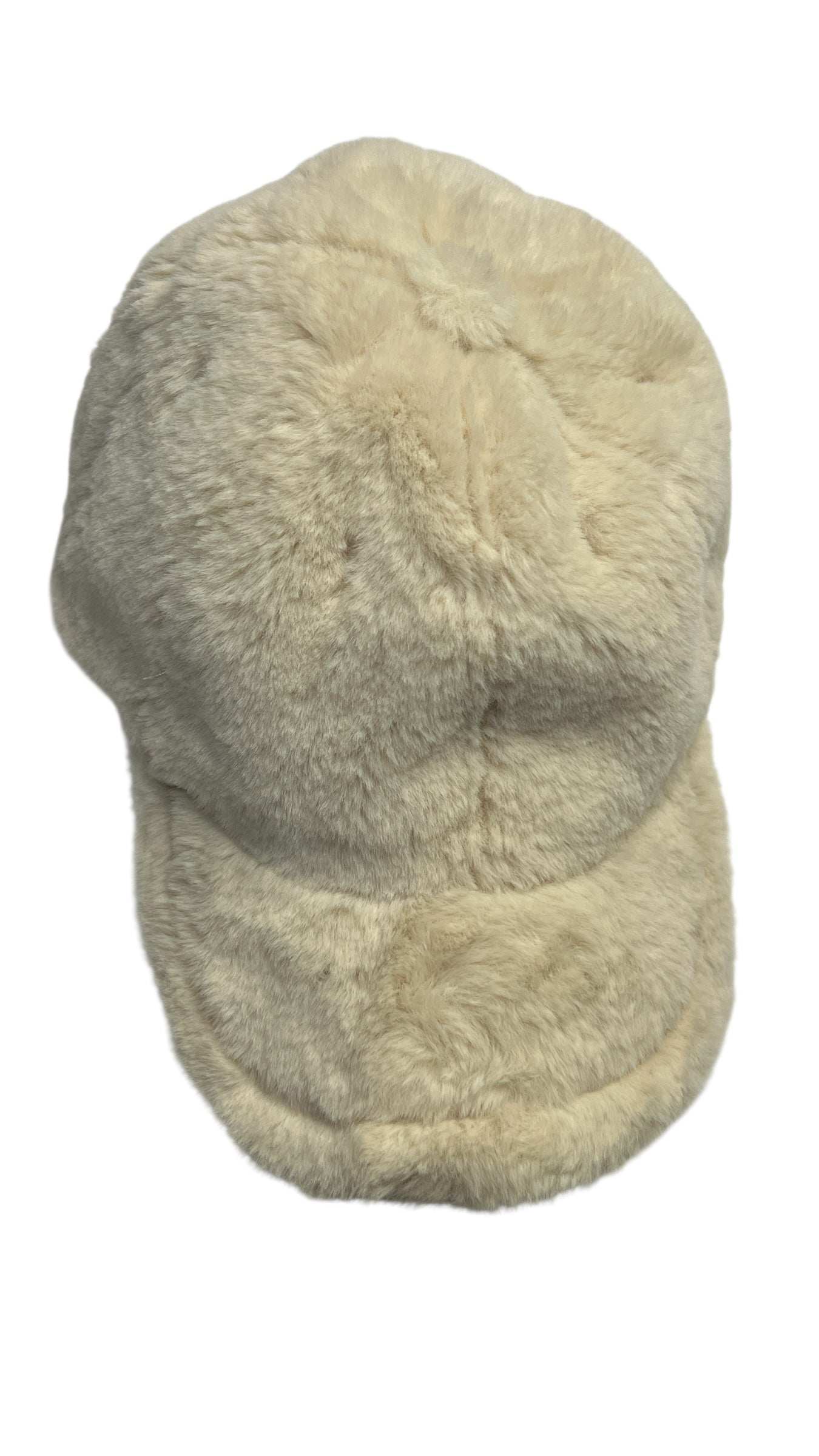 WYETH x Ponyflo Faux Fur Winter Cap – Cream Beige | Tangle-Free Ponytail Hat (OS)