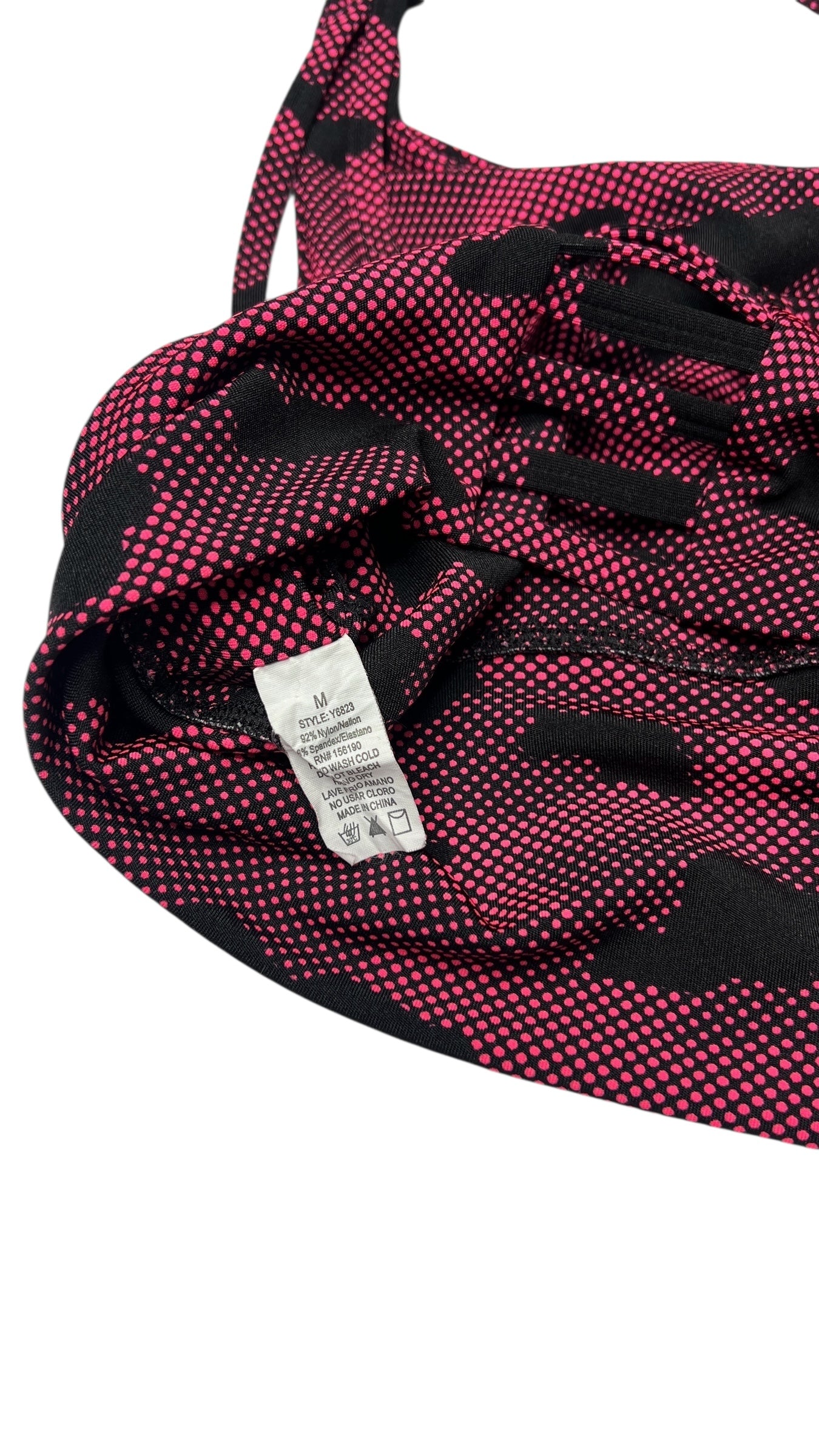 Pink Camo Criss-Cross Back Sports Bra – Size M