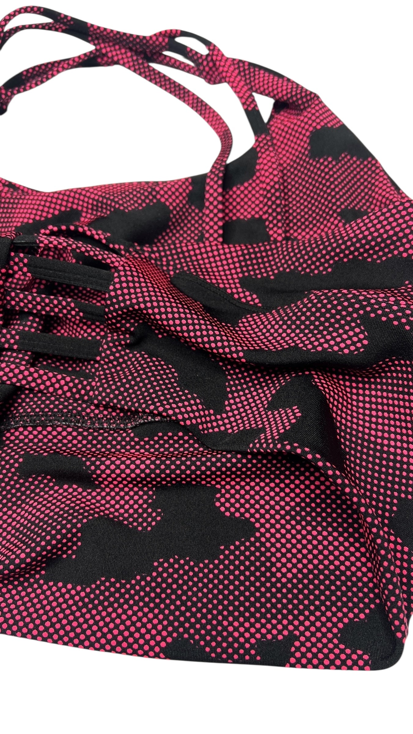 Pink Camo Criss-Cross Back Sports Bra – Size M