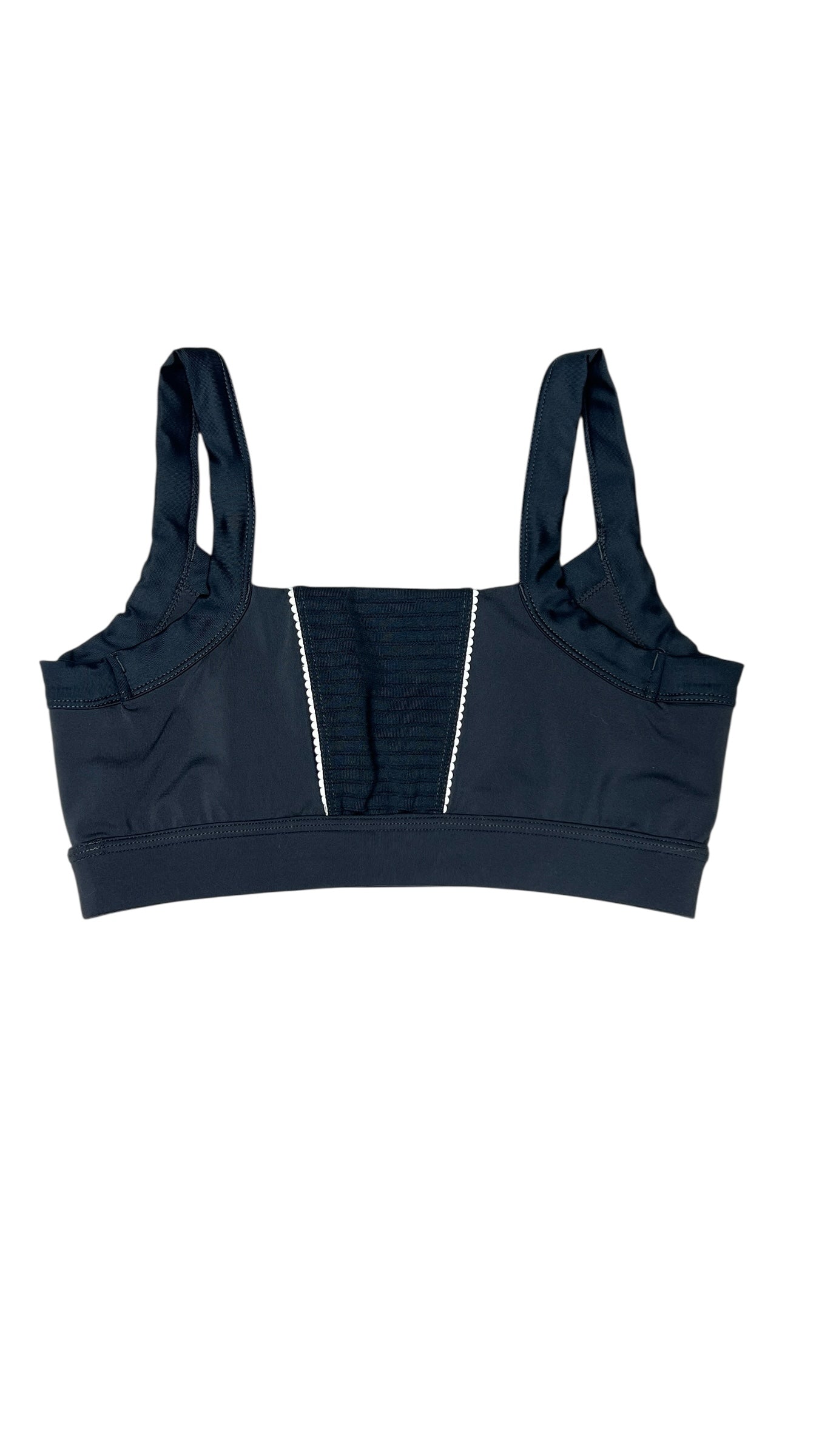Alpha Performance Black Cross-Front Sports Bra – Size Medium
