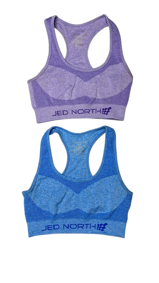 Jed North Seamless Sports Bra – Purple & Blue (Set of 2)
