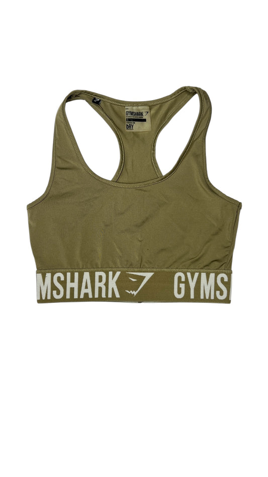 Gymshark DRY Logo Band Sports Bra – Olive