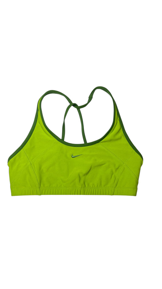 Nike Lime Green Sports Bra with T-Back Straps – Size Small/Medium (Unmarked)