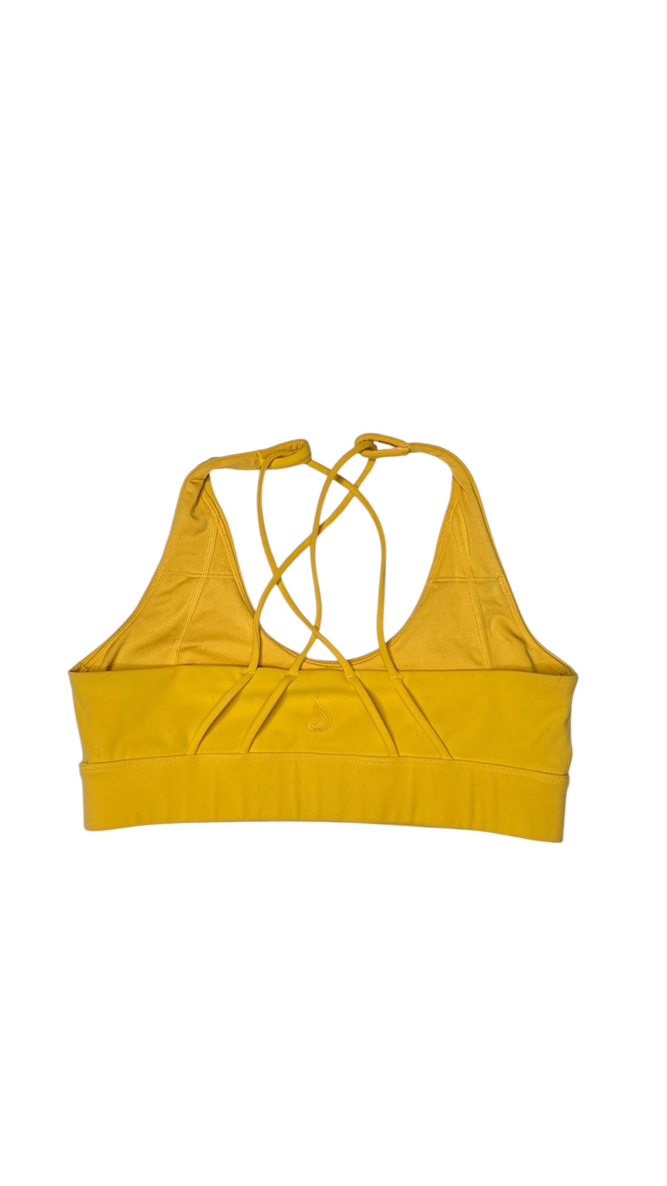 Ryderwear Yellow Strappy Back Sports Bra – Size Small