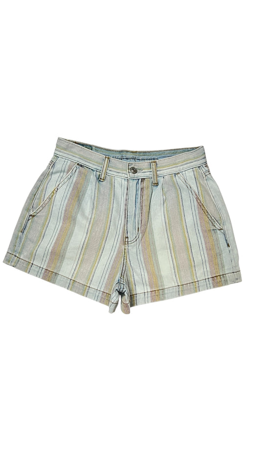 American Eagle Striped Denim Shorts - Size 2