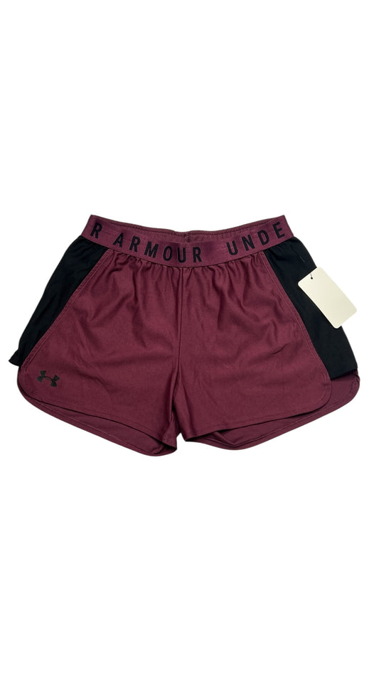 Under Armour Women's Play Up Shorts | Maroon & Black | Size M