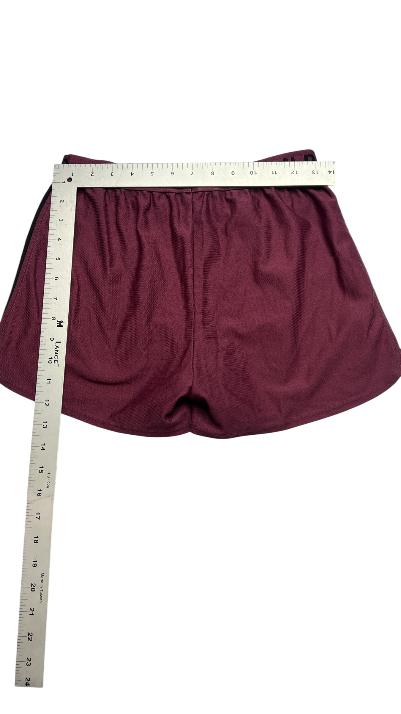 Under Armour Women's Play Up Shorts | Maroon & Black | Size M