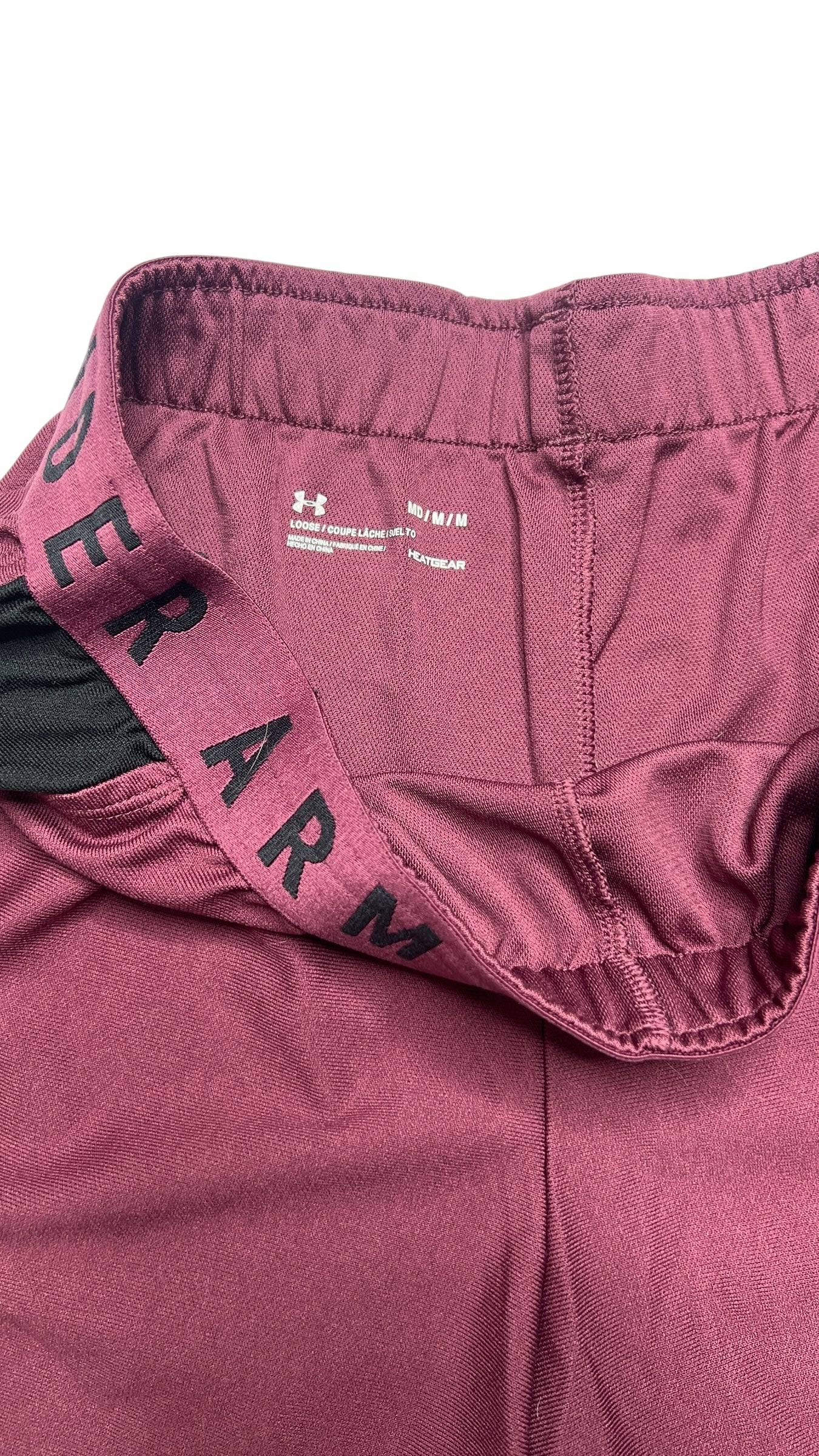 Under Armour Women's Play Up Shorts | Maroon & Black | Size M