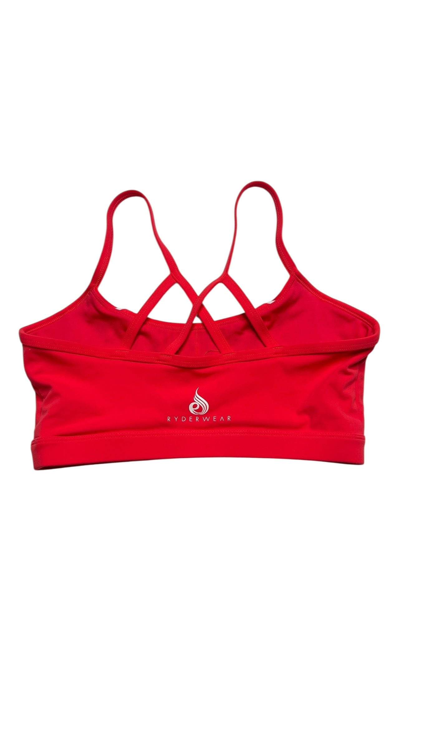Ryderwear Red Criss-Cross Back Sports Bra Size S
