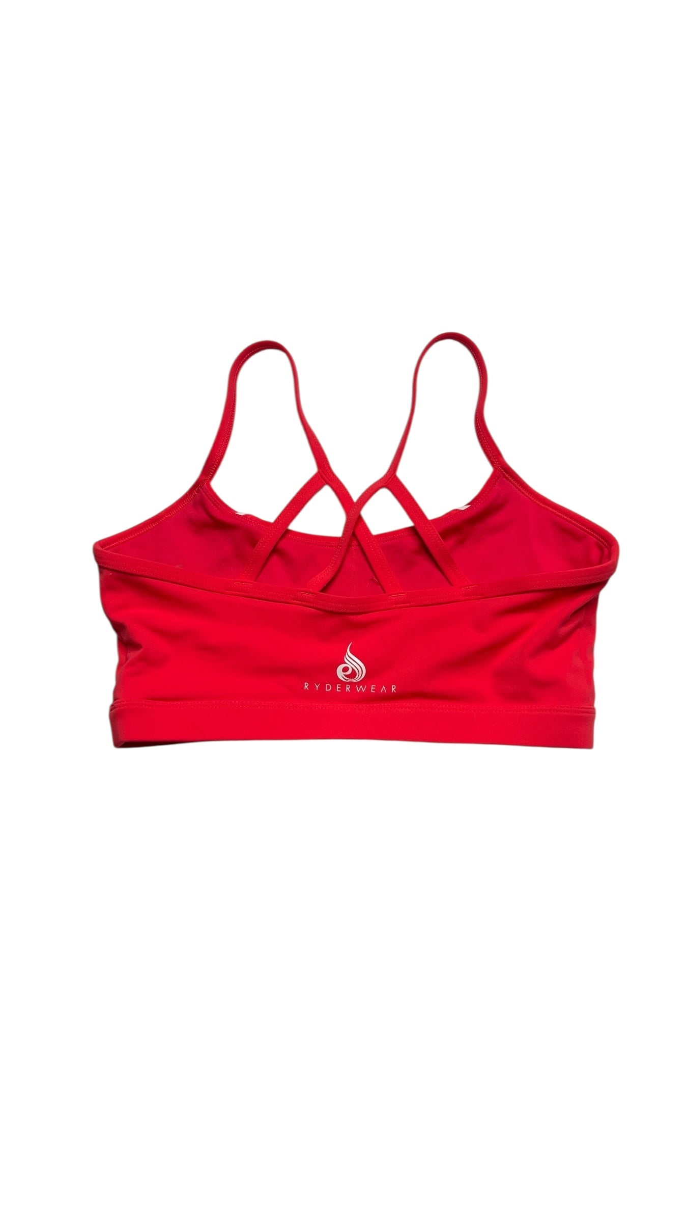 Ryderwear Red Criss-Cross Back Sports Bra Size S