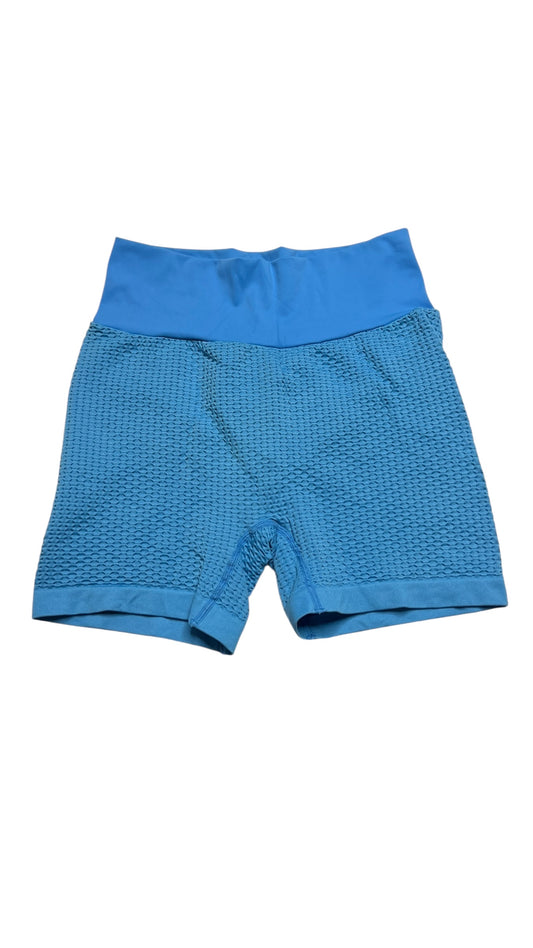 Ryderwear Blue Honeycomb Biker Shorts – Size M