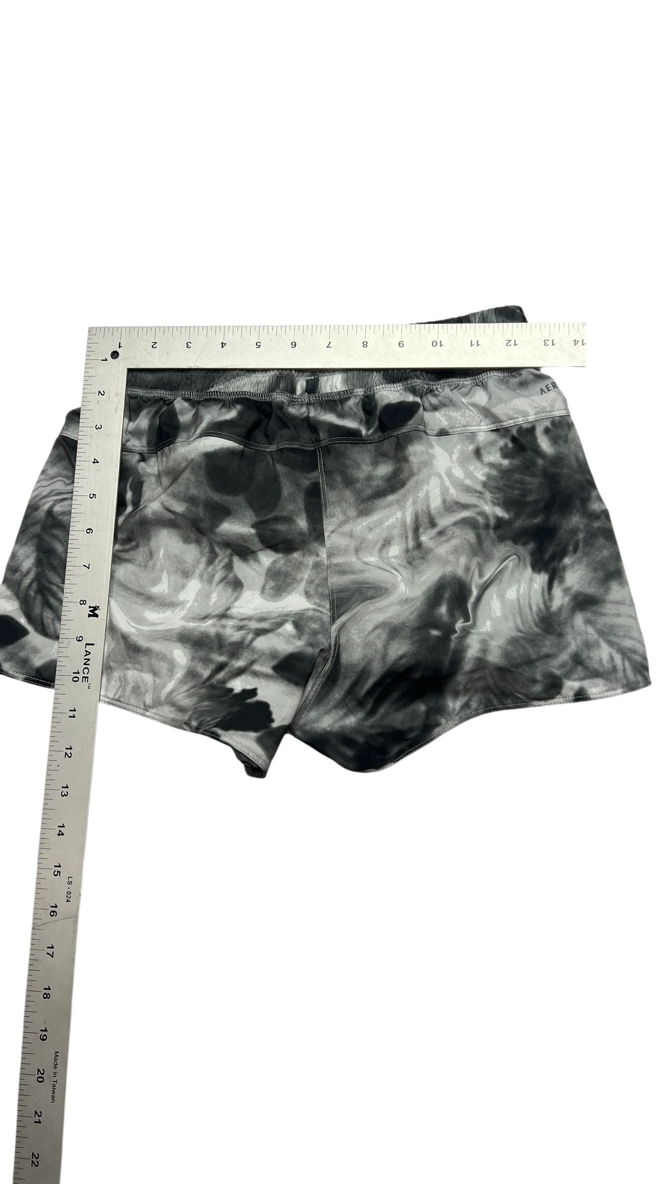 Adidas Black & Gray Tie-Dye Running Shorts – Size XS