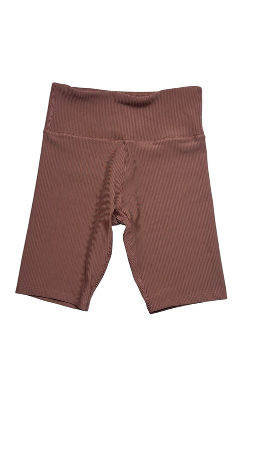 G Baby Ribbed High Waist Seamless Shorts – Mauve (Size M)