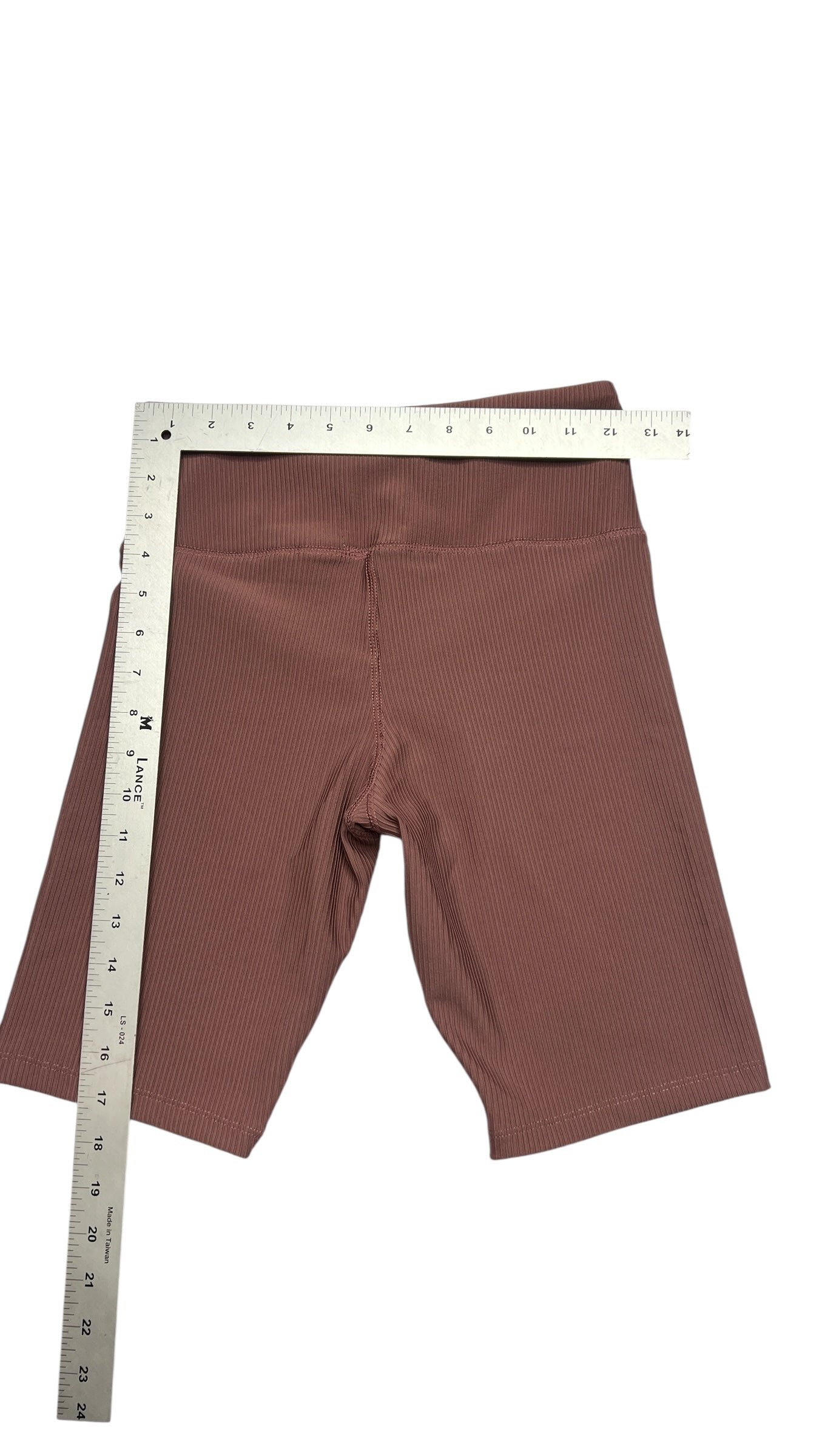 G Baby Ribbed High Waist Seamless Shorts – Mauve (Size M)