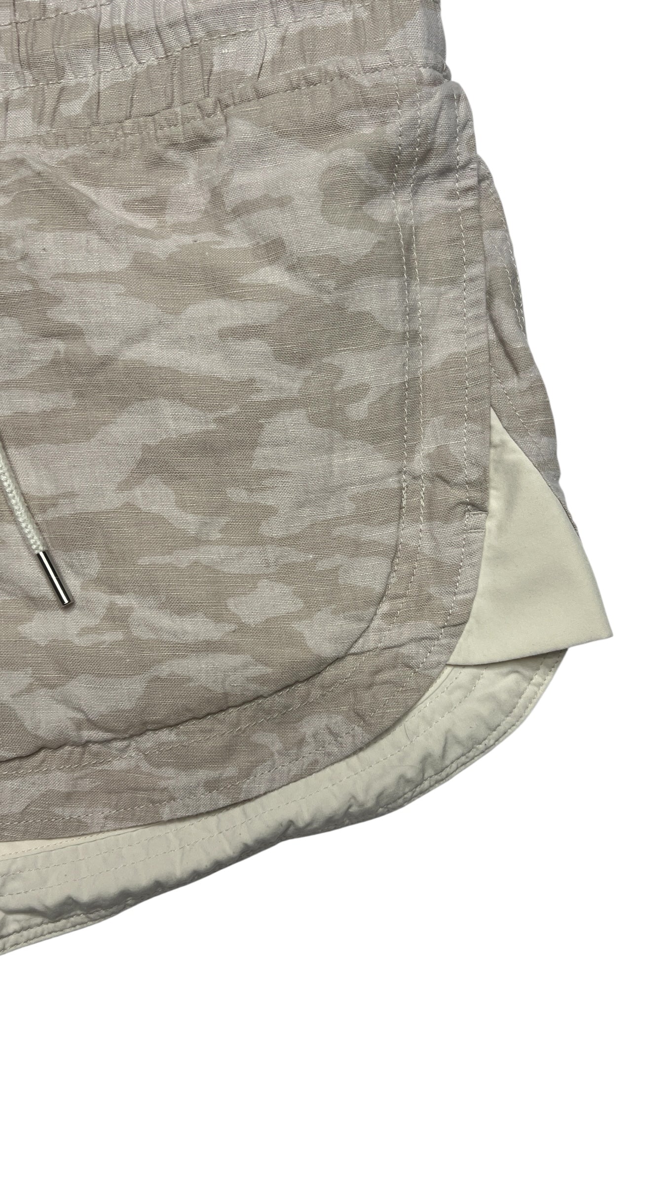 Athleta Cabo Linen Camo Shortie Shorts – Size 6