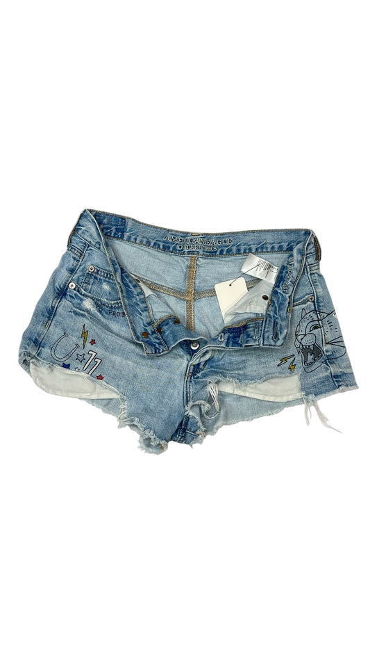 American Eagle Distressed Denim Shorts (W28)